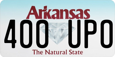 AR license plate 400UPO