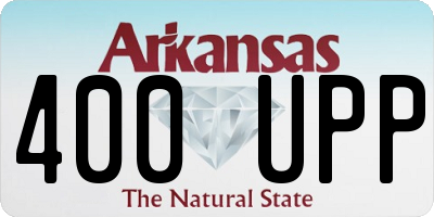 AR license plate 400UPP