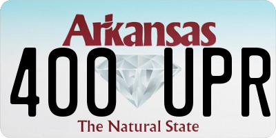 AR license plate 400UPR
