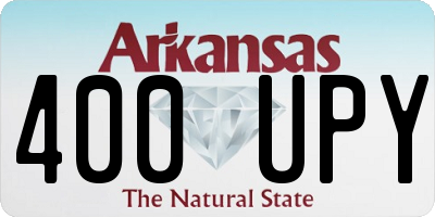 AR license plate 400UPY