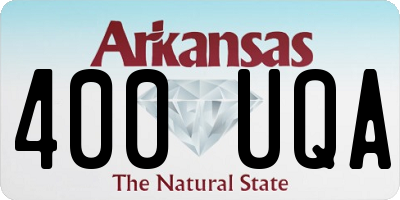 AR license plate 400UQA