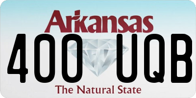 AR license plate 400UQB