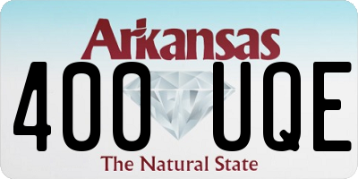 AR license plate 400UQE