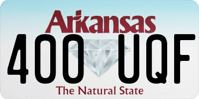 AR license plate 400UQF