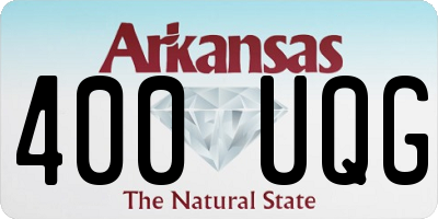 AR license plate 400UQG