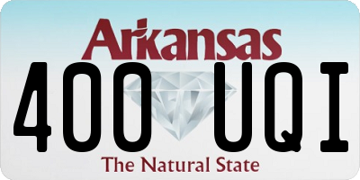 AR license plate 400UQI