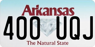 AR license plate 400UQJ