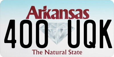 AR license plate 400UQK