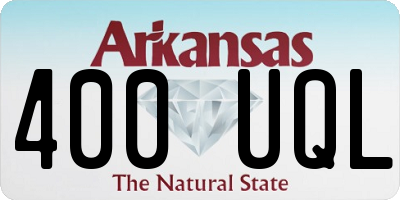 AR license plate 400UQL
