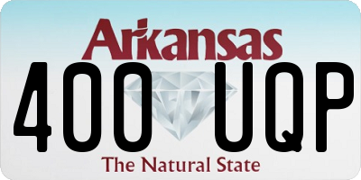 AR license plate 400UQP