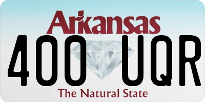 AR license plate 400UQR