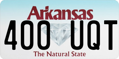 AR license plate 400UQT