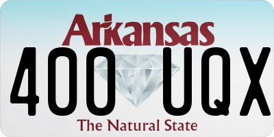 AR license plate 400UQX