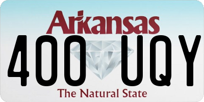 AR license plate 400UQY