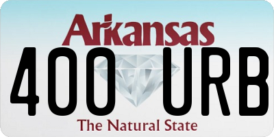 AR license plate 400URB