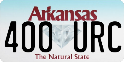AR license plate 400URC