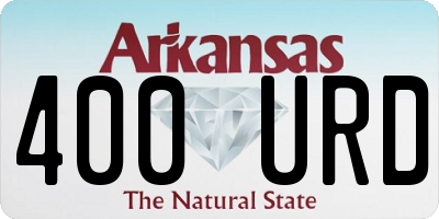AR license plate 400URD