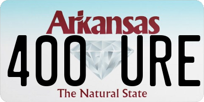 AR license plate 400URE