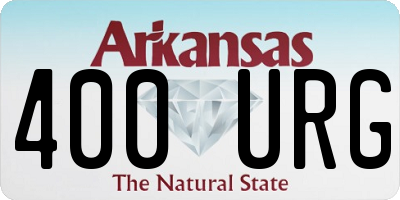 AR license plate 400URG