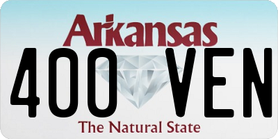 AR license plate 400VEN