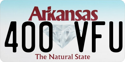 AR license plate 400VFU