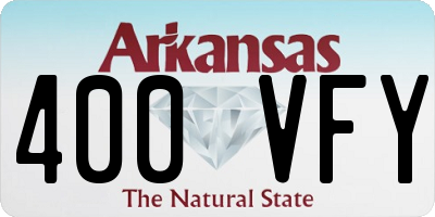 AR license plate 400VFY