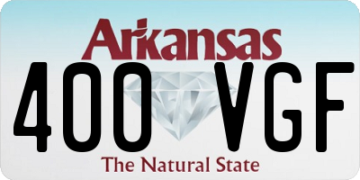 AR license plate 400VGF