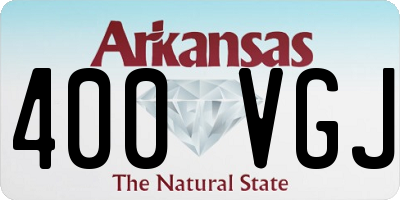 AR license plate 400VGJ