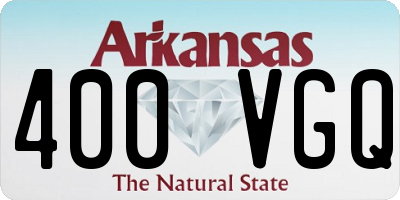 AR license plate 400VGQ