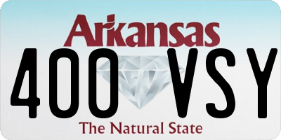 AR license plate 400VSY