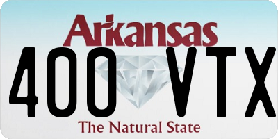 AR license plate 400VTX