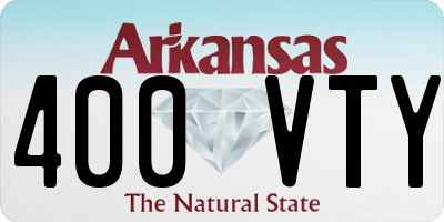 AR license plate 400VTY