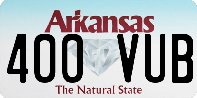 AR license plate 400VUB