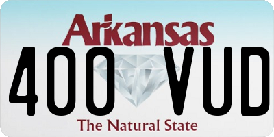 AR license plate 400VUD