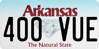 AR license plate 400VUE