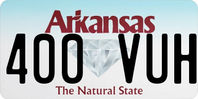 AR license plate 400VUH
