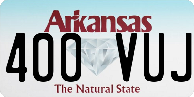 AR license plate 400VUJ