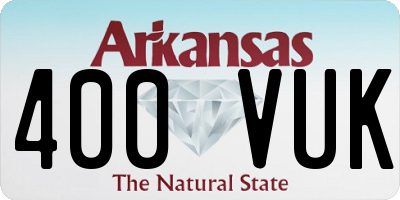 AR license plate 400VUK