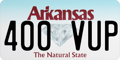 AR license plate 400VUP