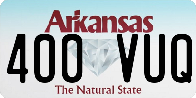 AR license plate 400VUQ