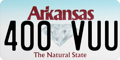 AR license plate 400VUU