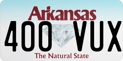 AR license plate 400VUX