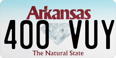 AR license plate 400VUY