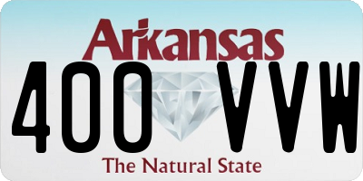 AR license plate 400VVW