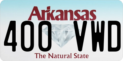 AR license plate 400VWD