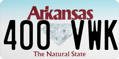 AR license plate 400VWK
