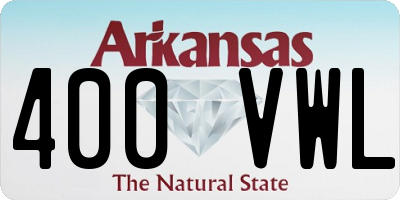 AR license plate 400VWL