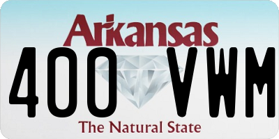 AR license plate 400VWM