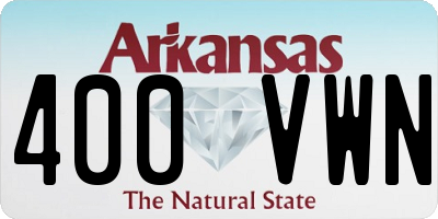 AR license plate 400VWN