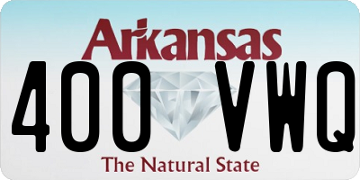 AR license plate 400VWQ